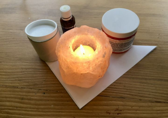 Ambiance douce d'une séance de réflexologie